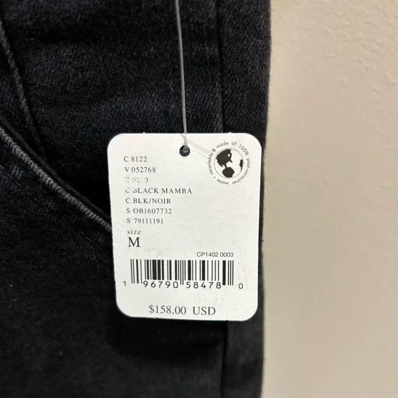 Free People Jayde Point Collar Short Sleeve Flared Leg Flight Suit Black Mamba - Picture 6 of 6